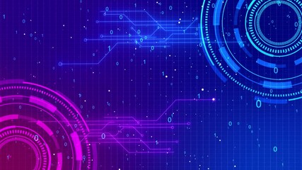 Futuristic sci fi technology pattern concept background. Virtual reality. VR Head-up Display Design. Sci-Fi HUD. Future Hi tech Artificial intelligence innovate. digital hologram information display