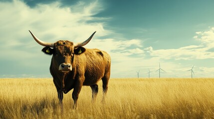 Wall Mural - bull market analysis for the renewable energy sector, targeting sustainable growth