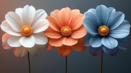 Wall Mural - cute pastel flower background. flower wallpaper