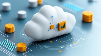 Wall Mural - cloud based data visualization and business analytics platform that provides real time financial ins