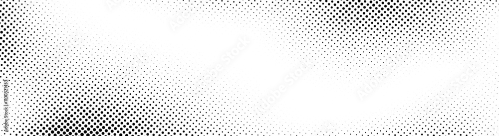 Grunge halftone background. Fading gritty noise gradient texture. Black ...