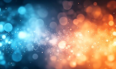 Wall Mural -  Dark blue design and orange gradient abstract background design banner with blur design 
