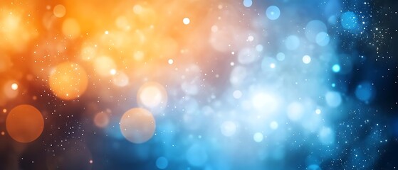 Wall Mural -  Dark blue design and orange gradient abstract background design banner with blur design 