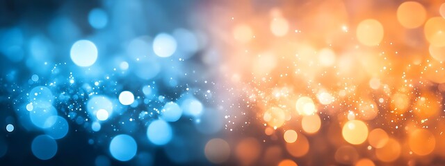Wall Mural -  Dark blue design and orange gradient abstract background design banner with blur design 