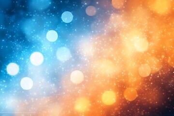 Wall Mural -  Dark blue design and orange gradient abstract background design banner with blur design 