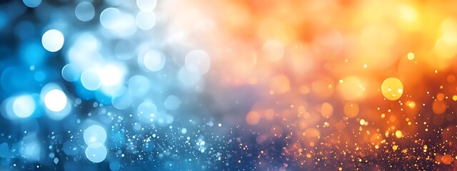 Wall Mural -  Dark blue design and orange gradient abstract background design banner with blur design 