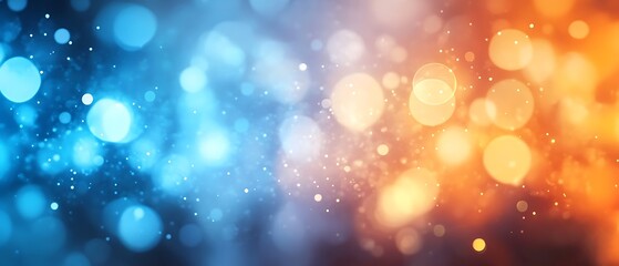 Wall Mural -  Dark blue design and orange gradient abstract background design banner with blur design 