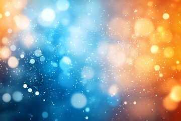 Wall Mural -  Dark blue design and orange gradient abstract background design banner with blur design 