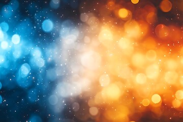 Wall Mural -  Dark blue design and orange gradient abstract background design banner with blur design 