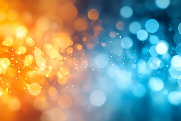 Wall Mural -  Dark blue design and orange gradient abstract background design banner with blur design 