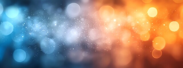 Wall Mural -  Dark blue design and orange gradient abstract background design banner with blur design 