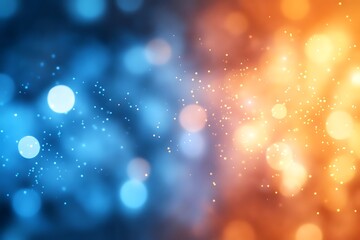 Wall Mural -  Dark blue design and orange gradient abstract background design banner with blur design 