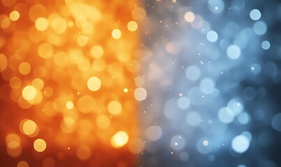 Wall Mural -  Dark blue design and orange gradient abstract background design banner with blur design 