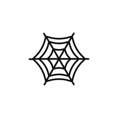 Spider web icon Symbol mark in Outline style