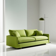 Wall Mural - Best sofa design with the green color