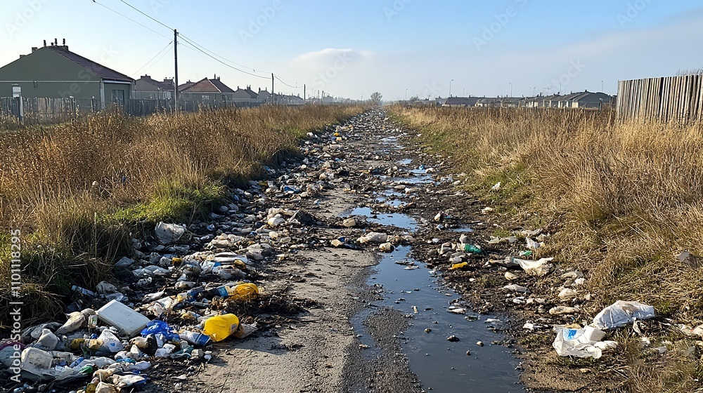 Trashed Areas Trash piles in isolated areas raise awareness about the environmental ...