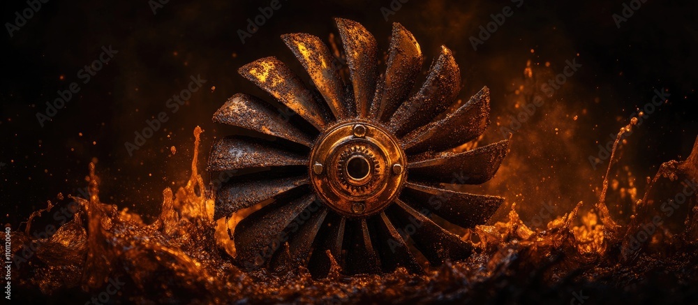 Corroded centrifugal pump impeller showcasing engineering challenges ...
