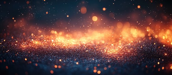 Wall Mural - glittering bokeh background featuring vibrant light reflections for festive holiday designs and cele