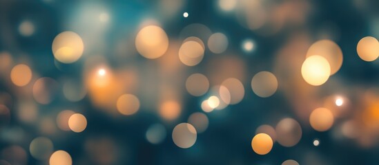Aufkleber - Festive blurred background with shimmering lights and a soft focus fir tree capturing the essence of Christmas ambiance