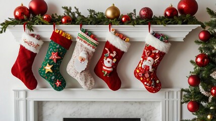 Wall Mural - Christmas Stocking Stuffers