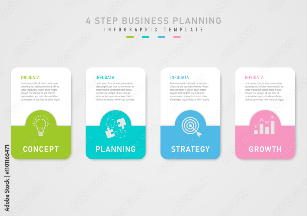 Business planning options template infographic The white square at the ...