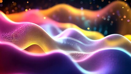 Wall Mural - abstract flowing light: a mesmerizing blend of colors, where vibrant waves of light undulate and shi