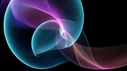 Wall Mural - abstract flow: a captivating blend of vibrant blue, pink, and purple hues dance in a mesmerizing abs