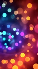 Canvas Print - vibrant bokeh lights: abstract swirls of colorful bokeh lights create a mesmerizing and dynamic visu