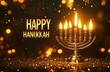 © MDNORUL - Happy Hanukkah Greeting with Glowing Candles and Festive Lights