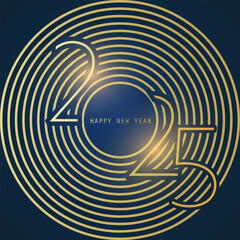 Wall Mural - best wishes - abstract retro, art deco style happy new year greeting card or background, creative de