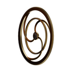 Wall Mural - cog wheel isolated