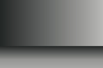 Wall Mural - dark grey room background with shadow, soft smooth black and white studio backdrop, vector illustrat