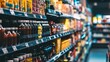 © Juan - Grocery aisle with rows of colorful packaged products