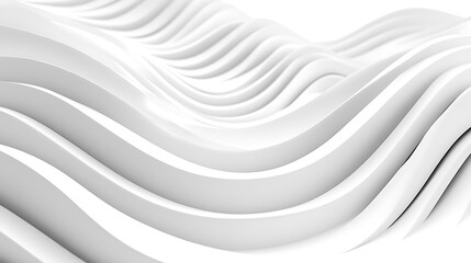 Wall Mural - abstract wavy line design integrated into clean white background designs