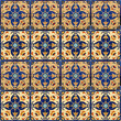 © Elena - Seamless pattern of Moroccan mosaics with colorful geometric shapes for ceramics, wallpaper, fabric, packaging