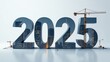 © taezhniya31 - Numbers '2025' construction, renovation, high-rises