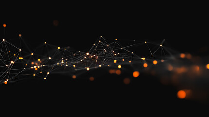 abstract professional business team people innovation connection of line from nail node to node on map background , networking concept