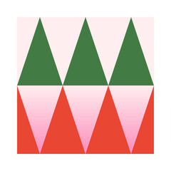 Wall Mural - holiday geometric christmas ornament.christmas and happy new year symbol.festive vector emblem in gr