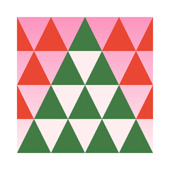 Wall Mural - holiday geometric christmas tree.abstract christmas and happy new year symbol.festive vector emblem 