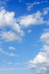 Wall Mural - White clouds in blue sky