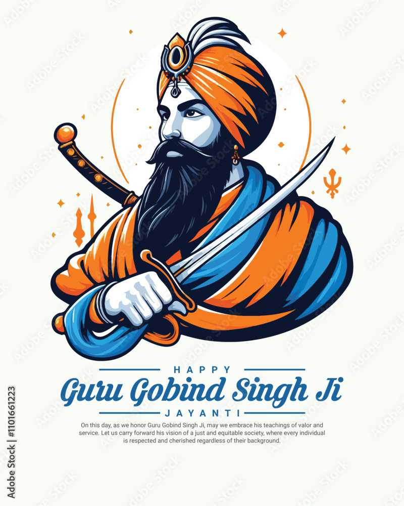 Happy Guru Gobind Singh Jayanti Festival Celebration Social media post ...