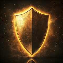 Fototapete - Online safety and security.  Protecting your information with passwords and encryption.  Think of it like a virtual shield keeping your data safe.