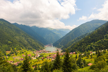 Wall Mural - a view of uzungol town from the hills