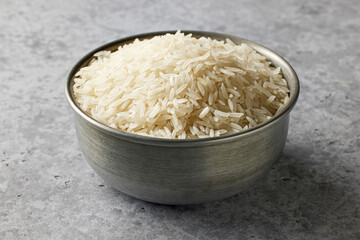 Canvas Print - bowl of raw rice