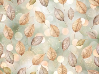 Naklejka na meble Serene Minimalist Background with Leaf Patterns for Modern Design and Nature-Inspired Aesthetics in High Resolution and Soft Color Tones for Creative Projects