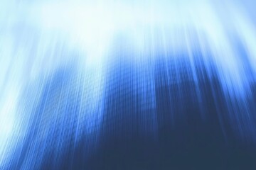 Fototapete - A structure with wave-shaped details, showcasing abstract modern architecture in glass, set against a blue sky.