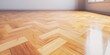 © Chanita - Transforming spaces wooden herringbone floor installation modern home interior design bright atmosphere ground level aesthetic appeal