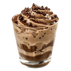 Wall Mural - Coffee mousse in a glass cup clip art