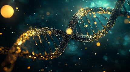 Leinwandbilder - Genetics helix cell genetic medicine biology biotechnology