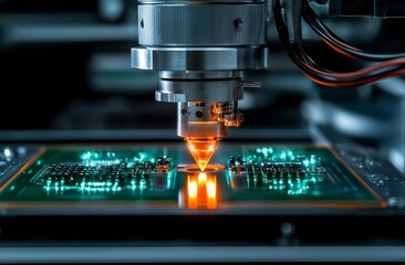 Aufkleber - Industrial machinery utilized in the semiconductor factory.